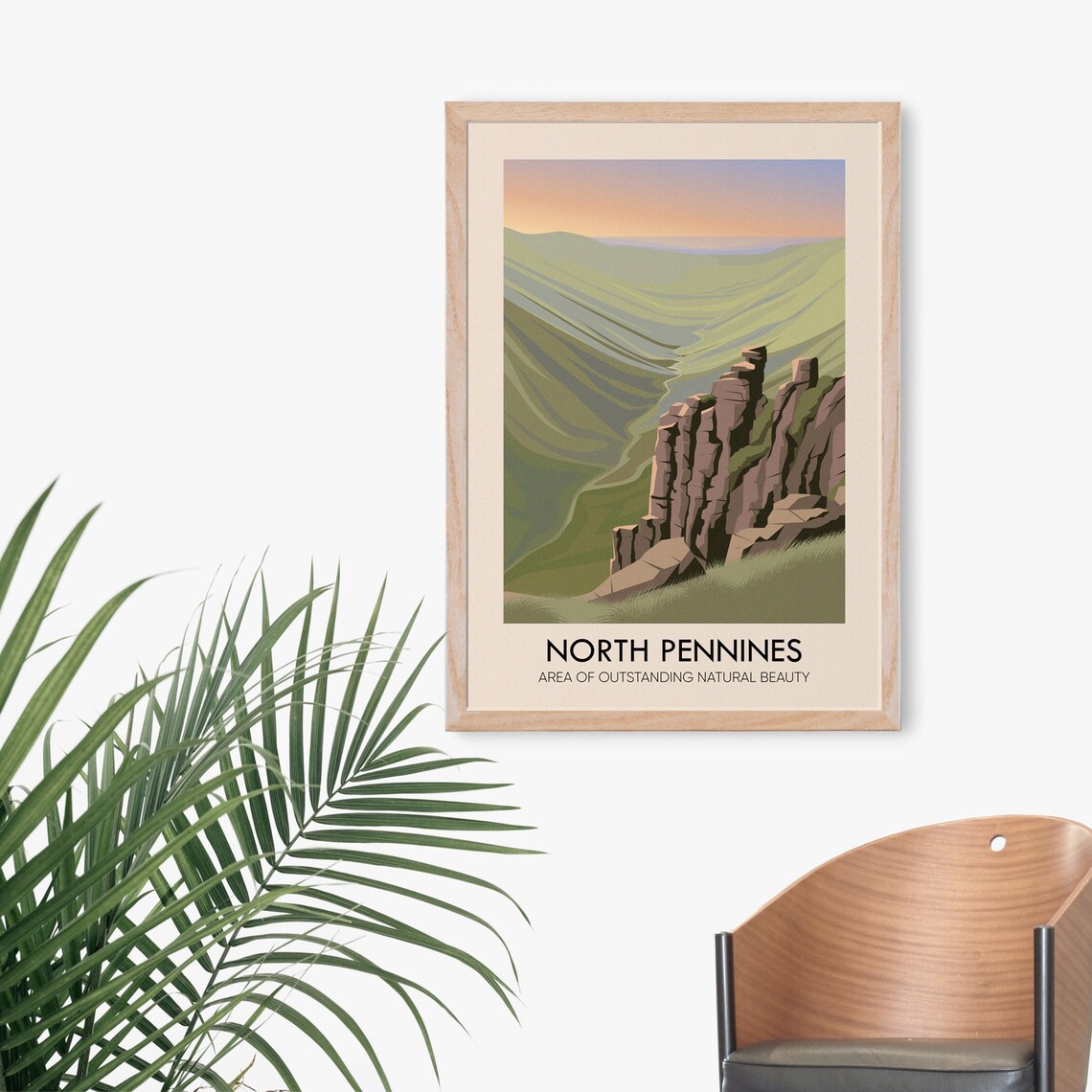 North Pennines AONB Vintage Travel Poster Print - Image 3