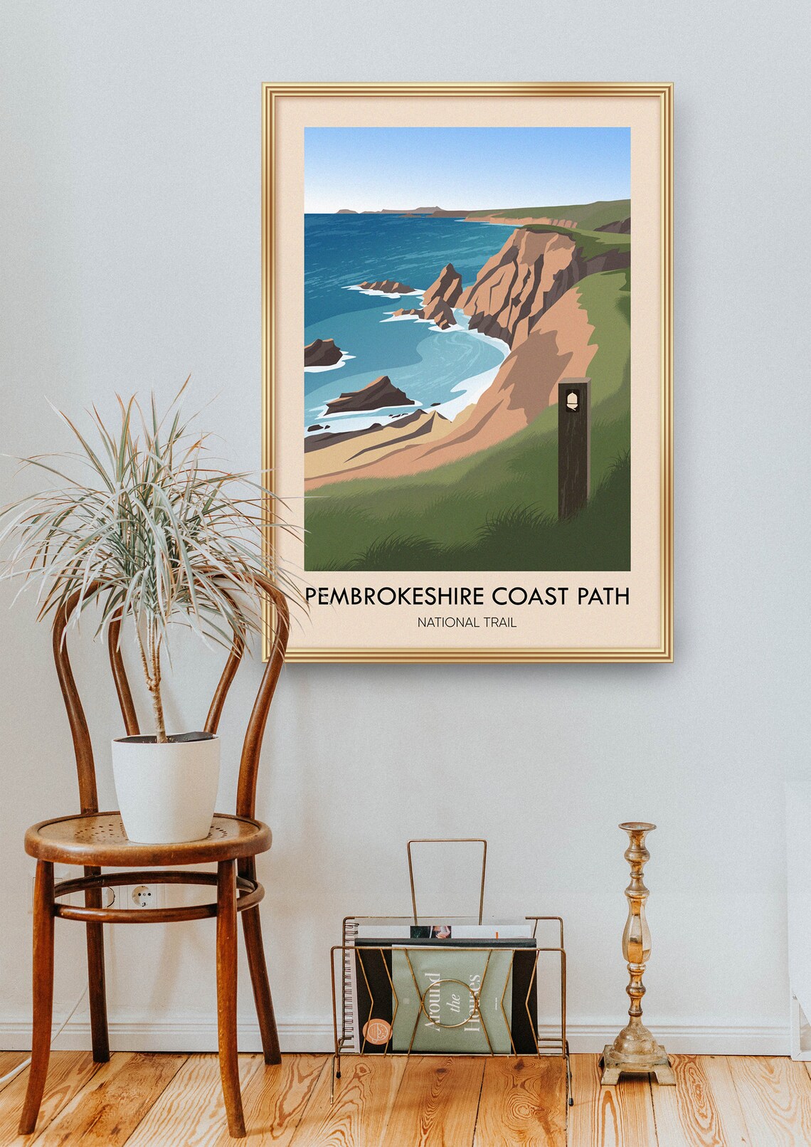 Pembrokeshire Coast Path Travel Poster, Wales - Image 2
