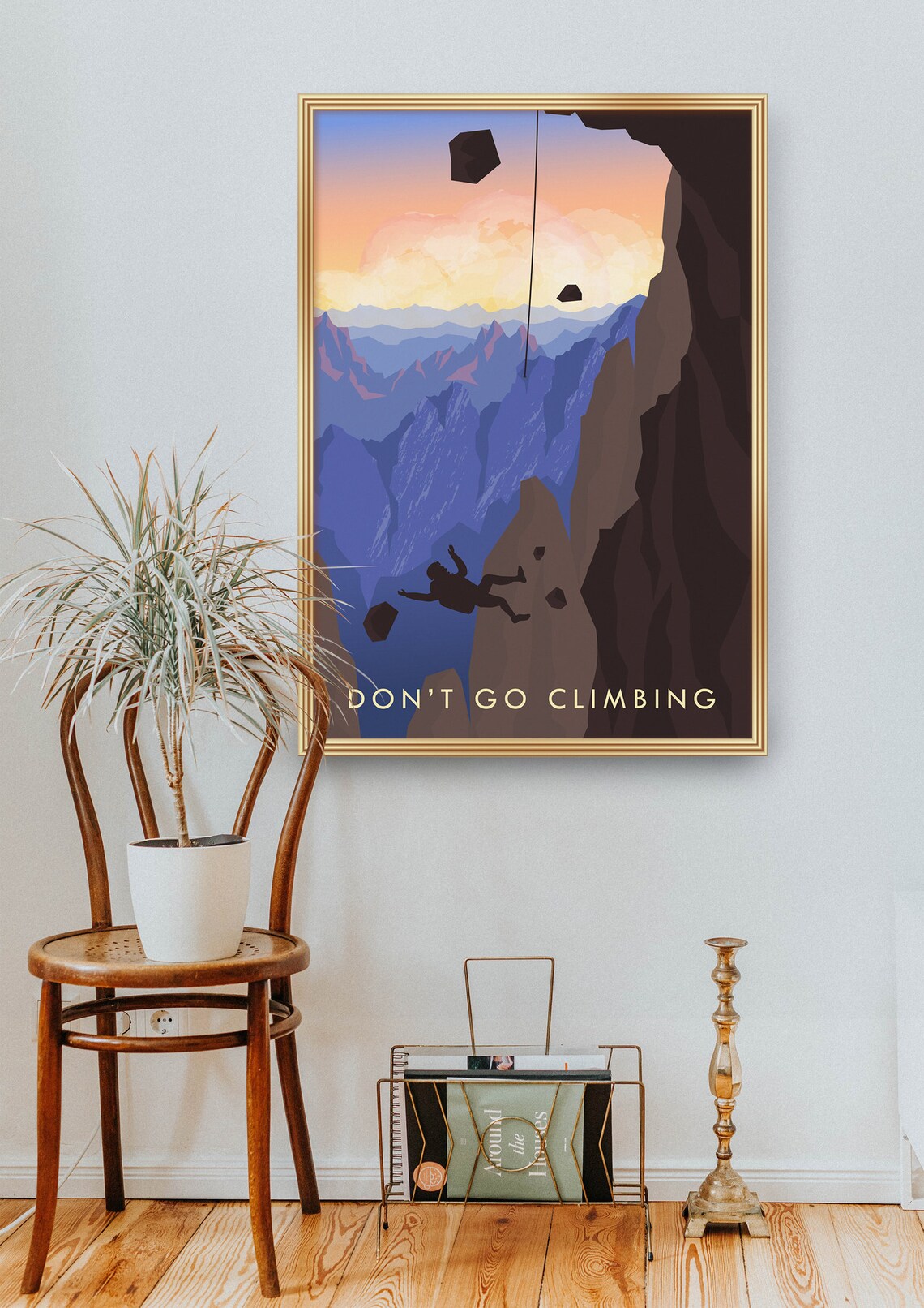 Dont Go Climbing Vintage Travel Poster, Adventure Art Print - Image 2