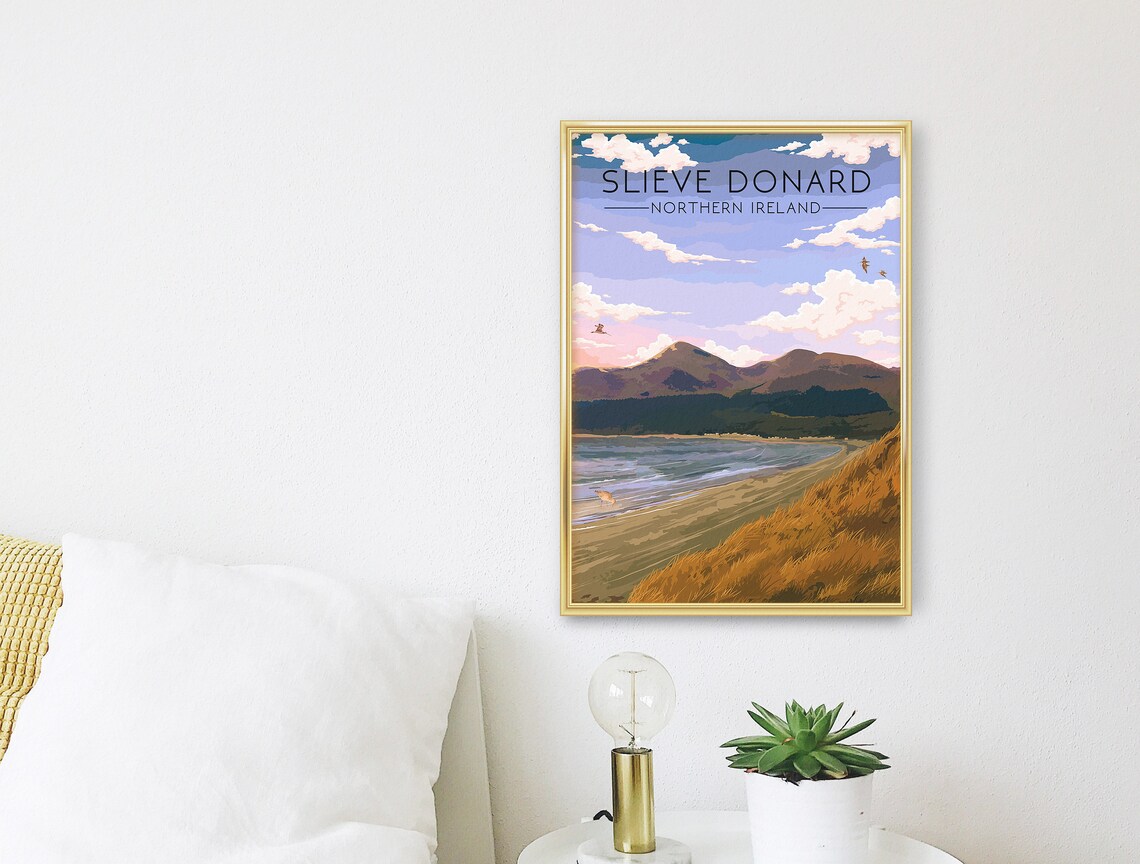Slieve Donard Vintage Travel Poster, Mourne Mountains - Image 3