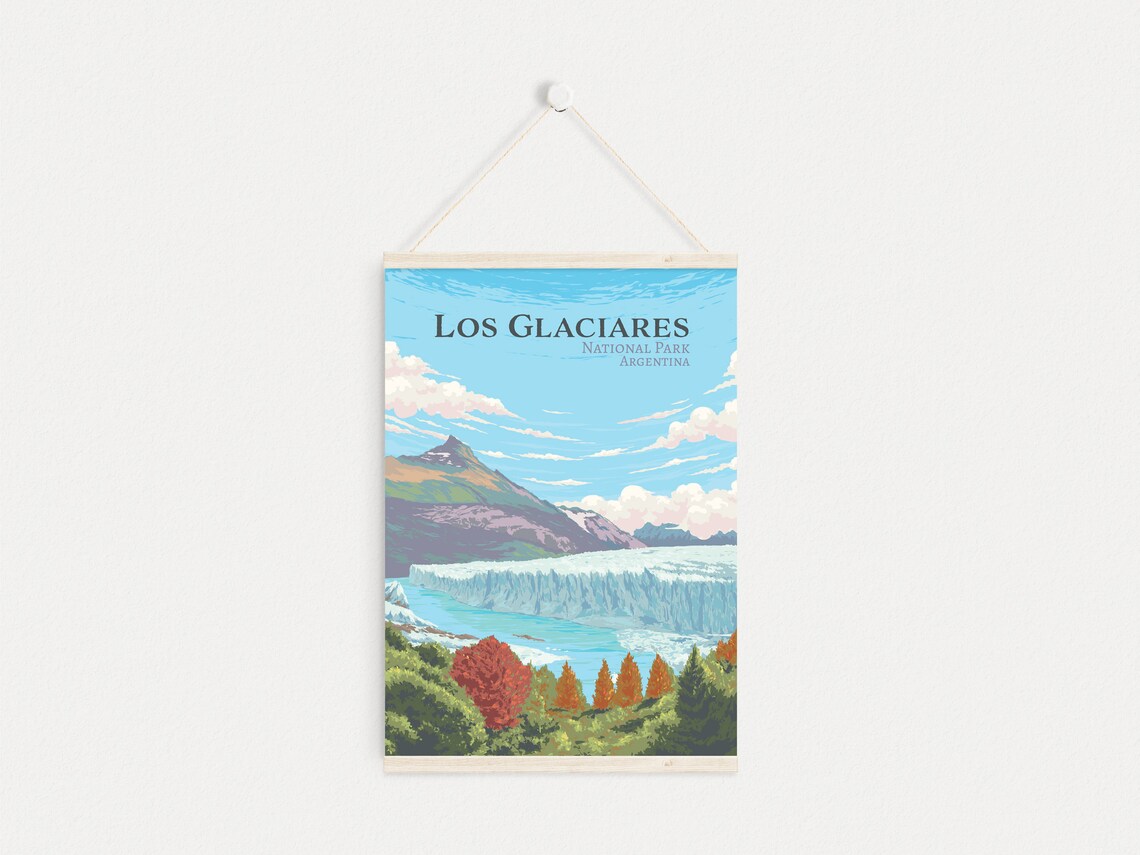 Los Glaciares National Park Vintage Travel Poster - Image 4