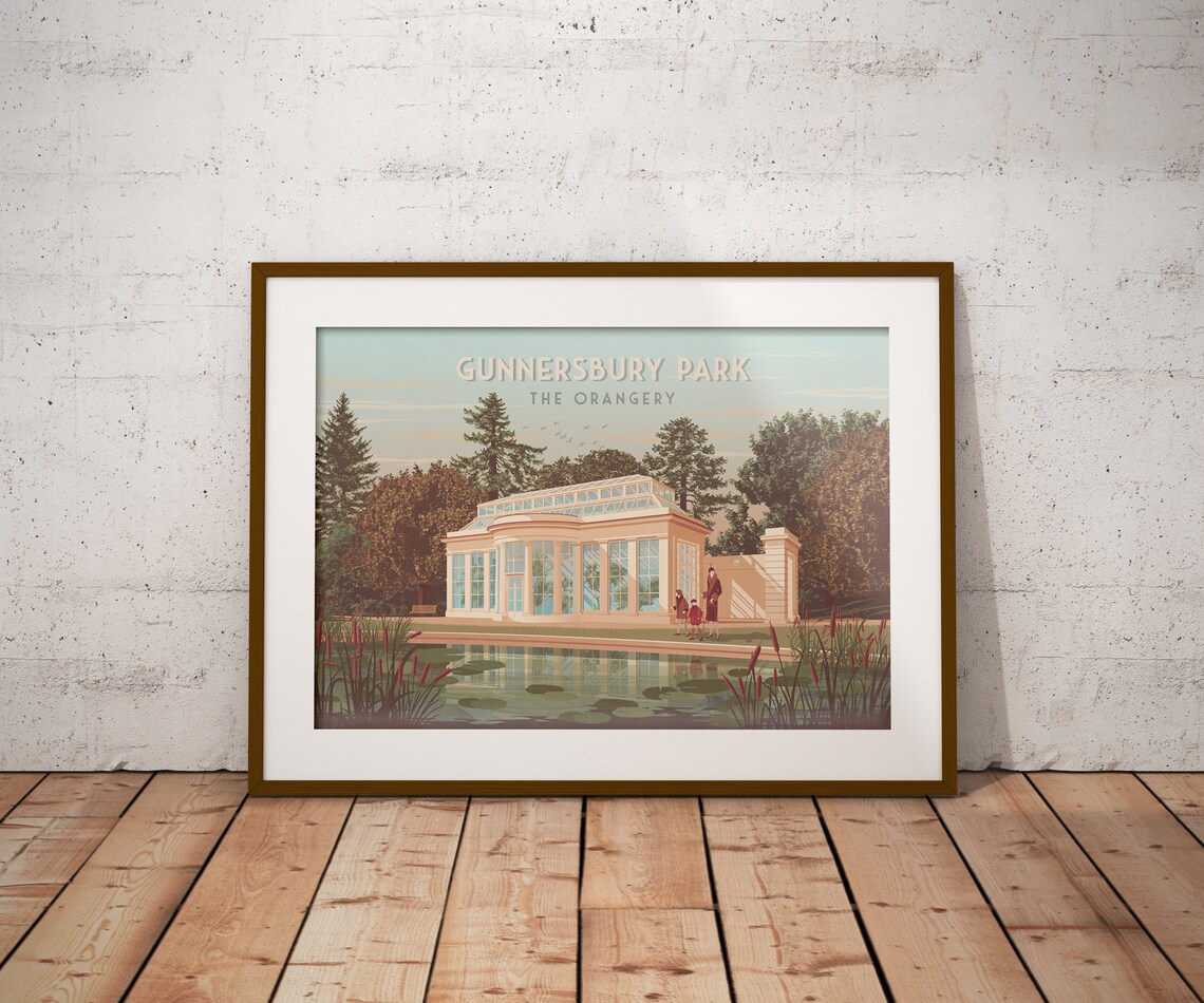Gunnersbury Park Museum Orangery, West London Travel Poster - Image 2