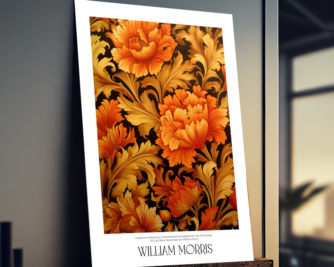William Morris Botanical Poster Print, Floral