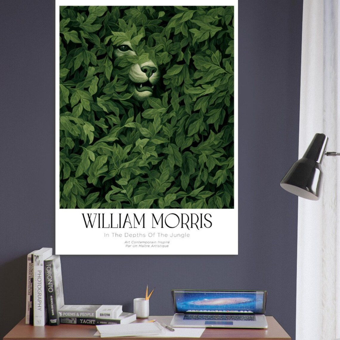William Morris Green Jungle Exhibition Poster - Image 2