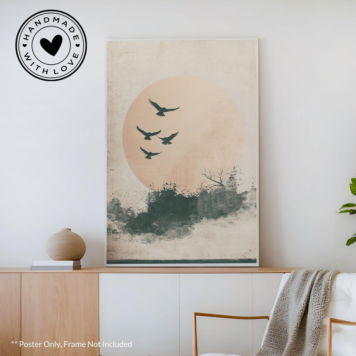 Yellow Sun Hokusai Japanese Sun Art Print
