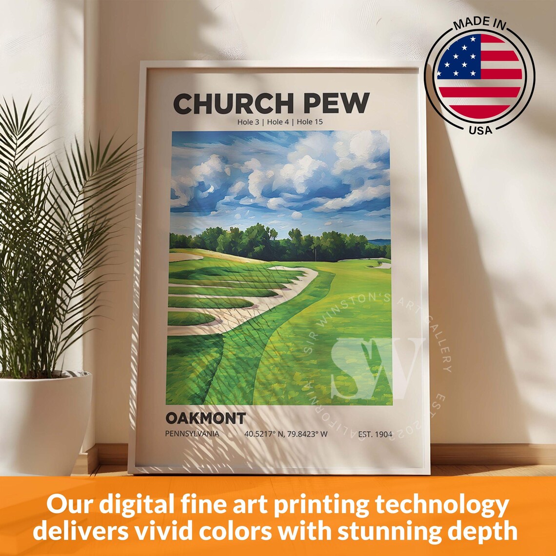 Church Pews Traditional Travel Poster - Image 2