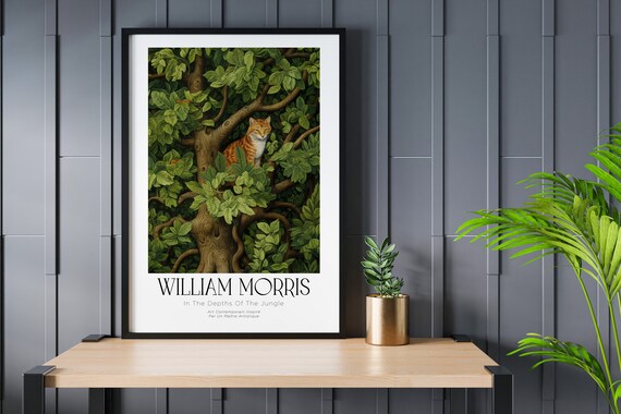 William Morris Fox Nature Poster Print
