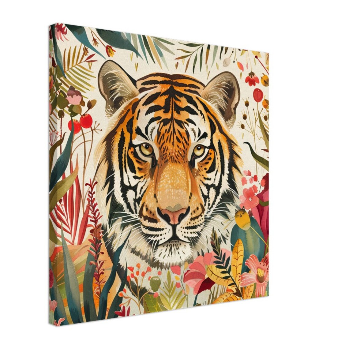 Elegant Tiger Safari Animal Decor, Jungle Illustration - Image 2