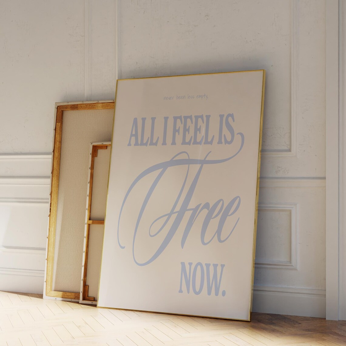 All I Feel Is Free Now Lyrics Art Print, Trendy Preppy