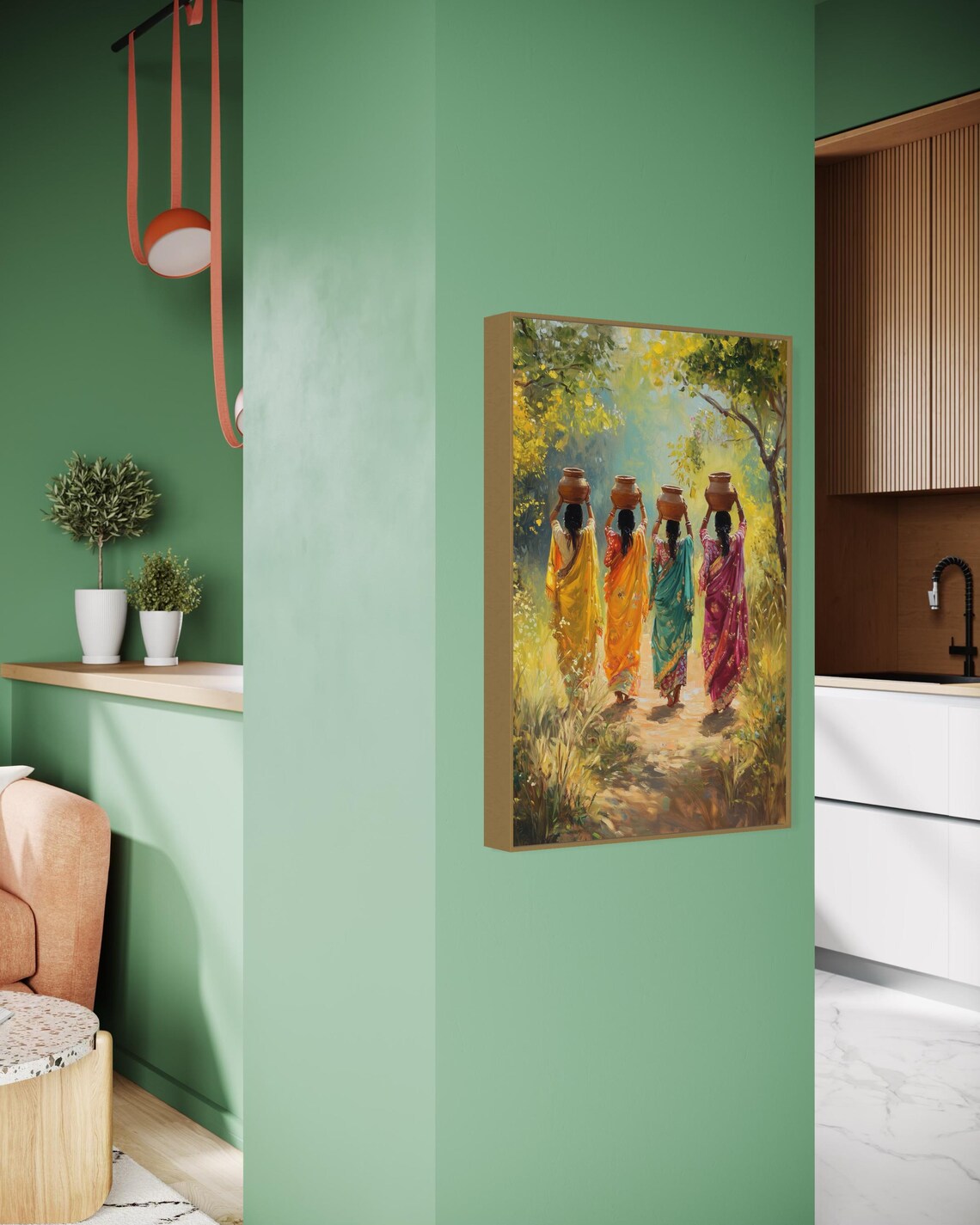 Indian Village Women, Traditional India Poster Print - Image 3
