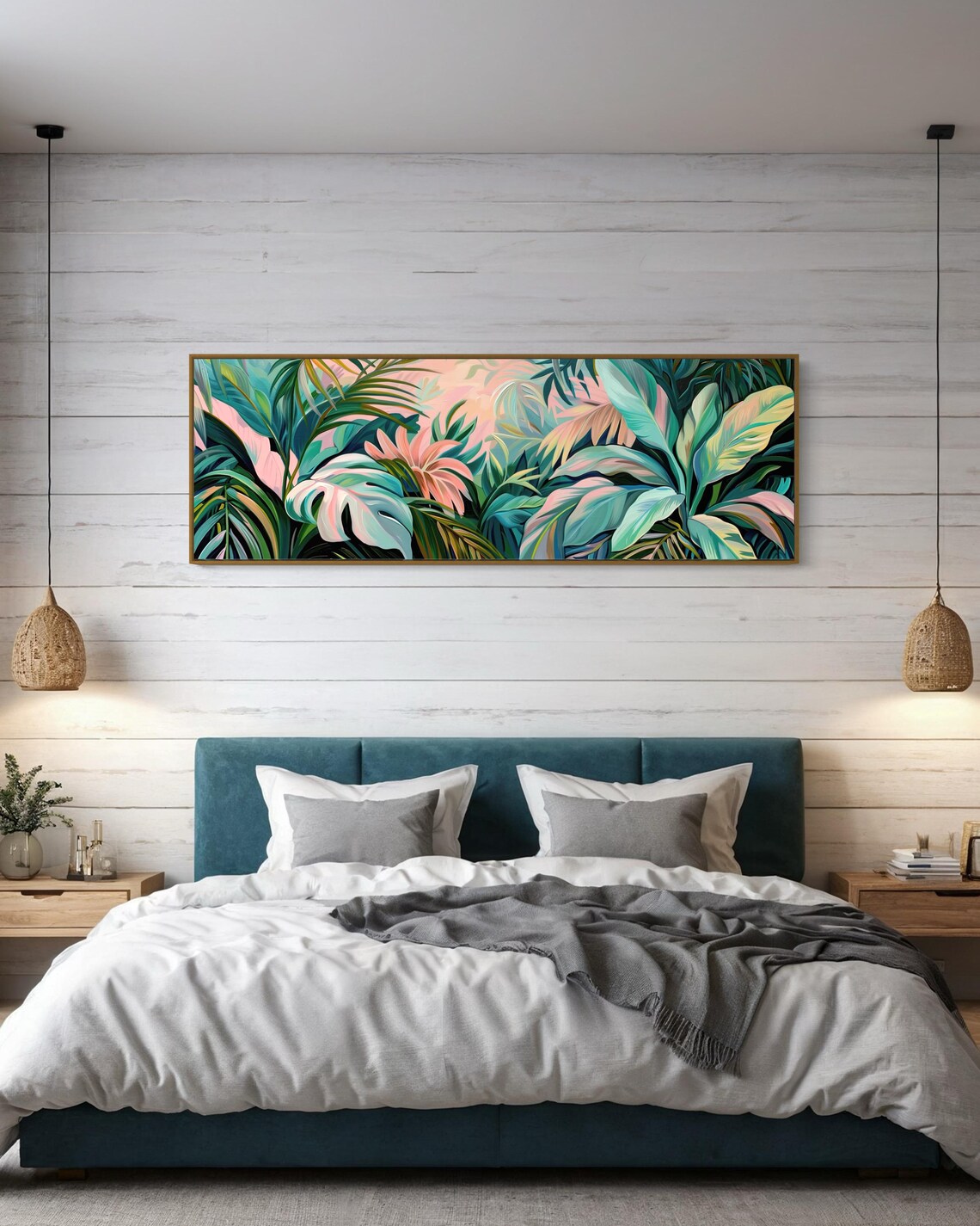Tropical Leaf Panorama, Botanical Wall Art Print - Image 5