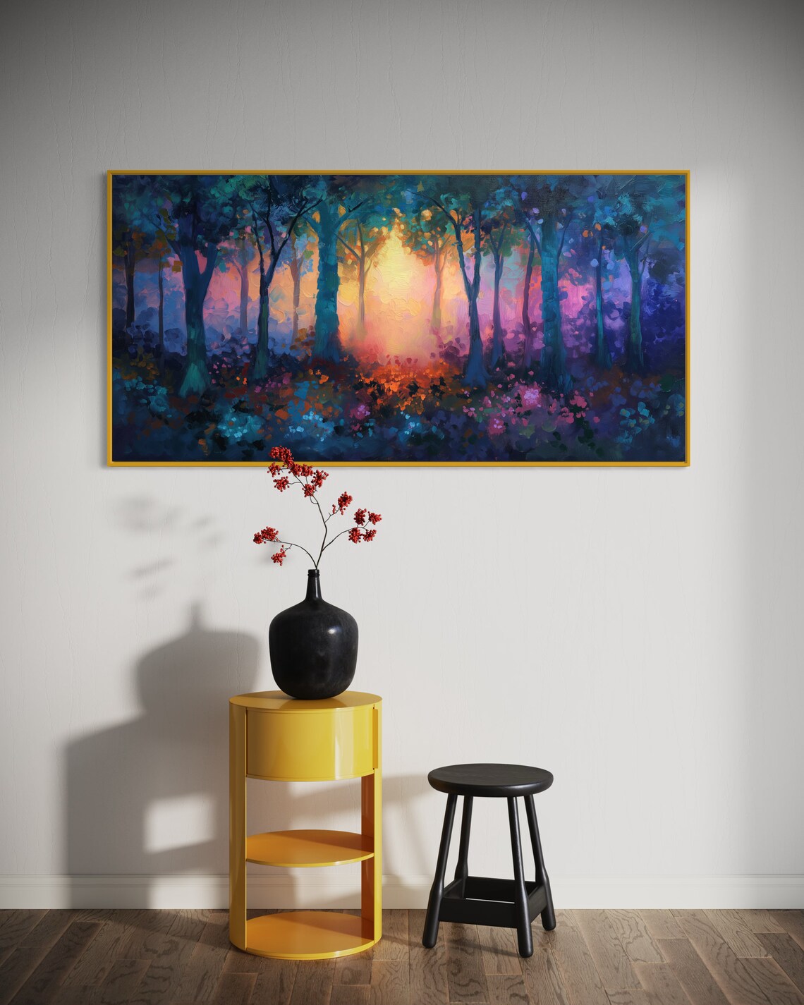 Magical Forest Wall Art Print, Abstract Fantasy - Image 4