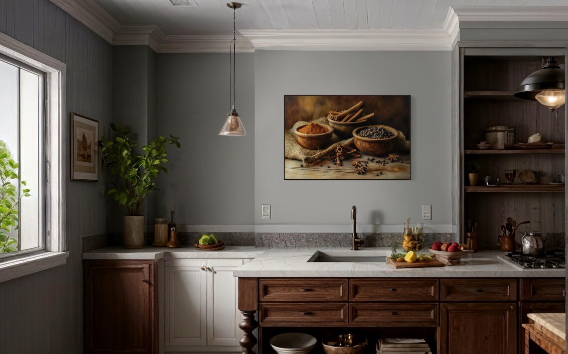 Rustic Spice Kitchen Art Print, Farmhouse Dining - Image 2