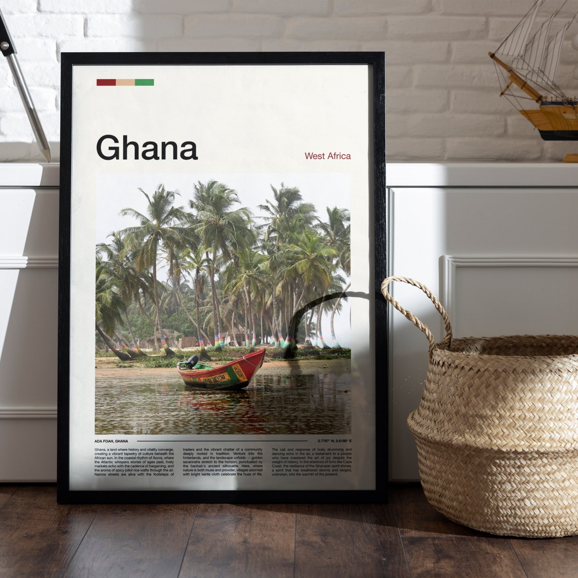 Ghana Print Ghana Poster Ghana Wall Art Ghana Art Print Ghana Photo Travel Poster Traveler Christmas Gift - Image 5