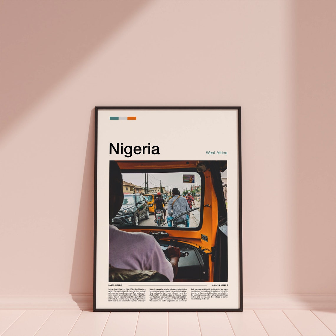 Nigeria Print Nigeria Poster Nigeria Wall Art Nigeria Art Print Nigeria Photo - Image 3