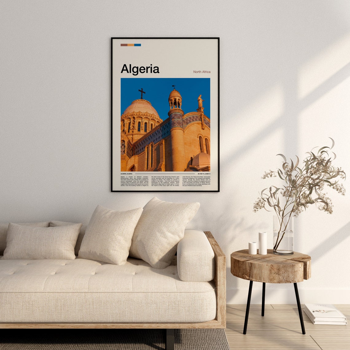 Algiers Algeria Notre Dame d'Afrique Basilica Dome Photo Poster - Image 3