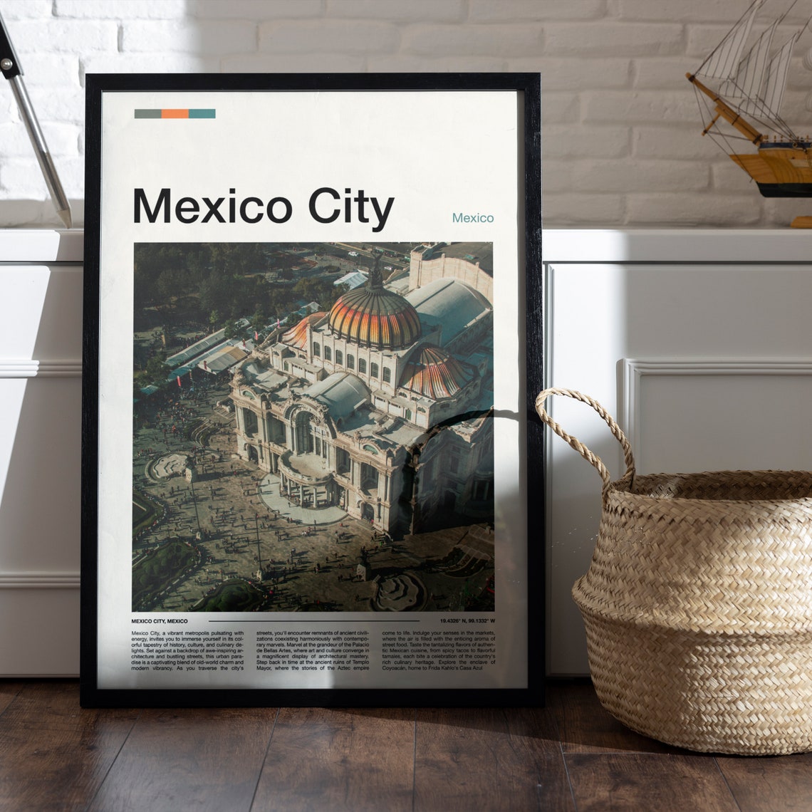 Mexico City Print Mexico City Poster Mexico City Wall Art Mexico City Art Print Mexico City Photo - Image 5