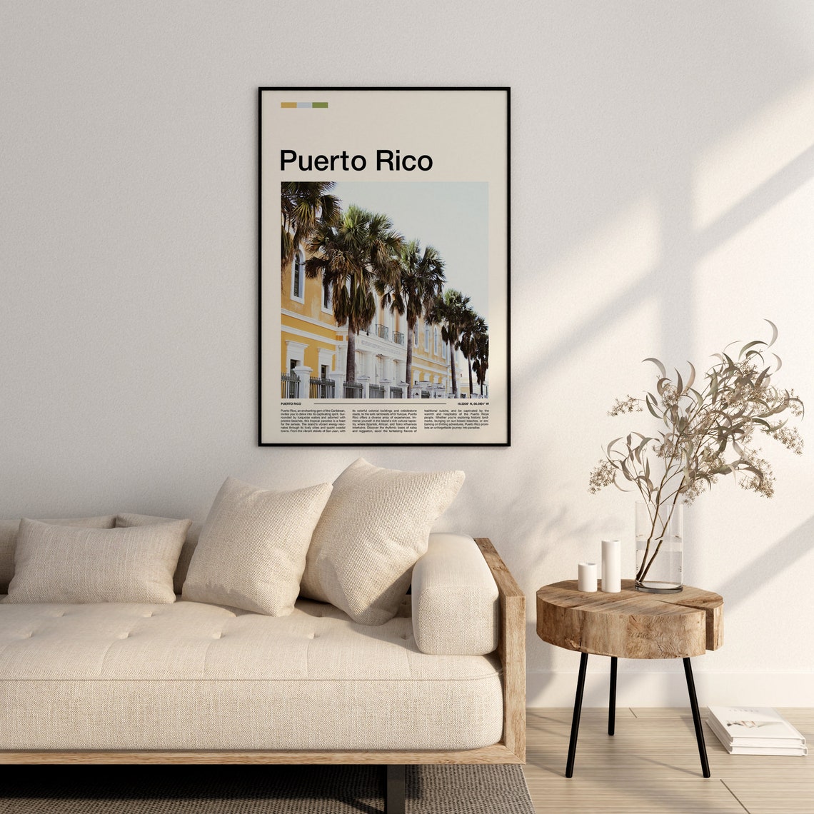 Puerto Rico Print Puerto Rico Poster Puerto Rico Wall Art Puerto Rico Art Print Puerto Rico Photo - Image 3