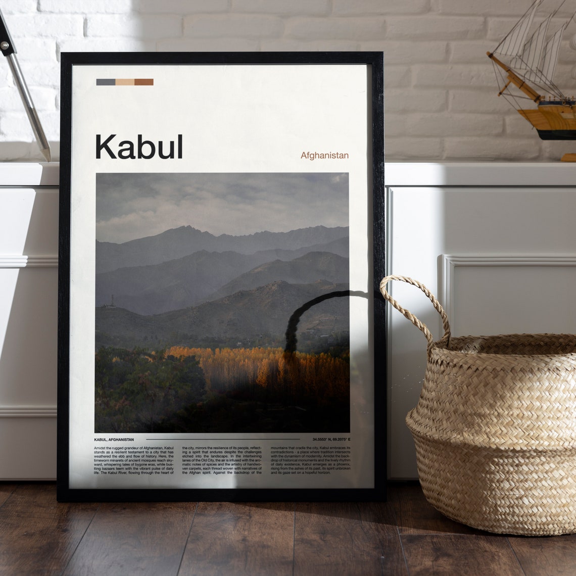 Kabul Print Kabul Poster Kabul Wall Art Afghanistan Art Print Kabul Photo Traveler Gifts Travel Poster - Image 5