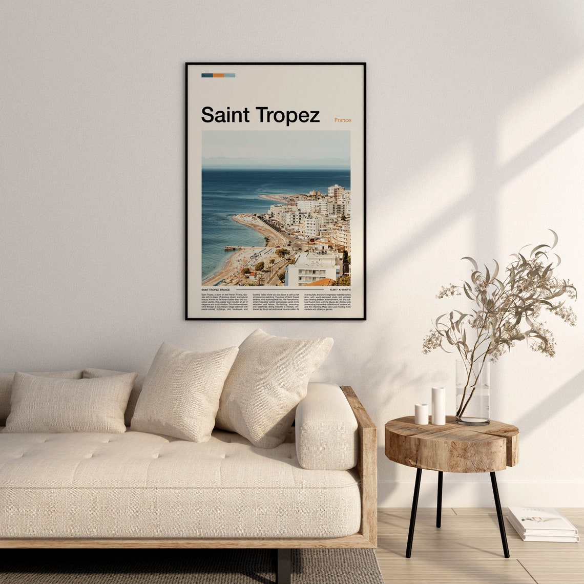 Saint Tropez France French Riviera Beach Coastline Aerial View Poster - Image 4