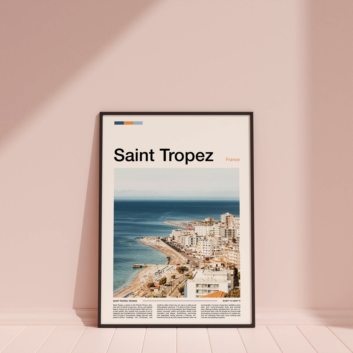 Saint Tropez France French Riviera Beach Coastline Aerial View Poster - Image 5