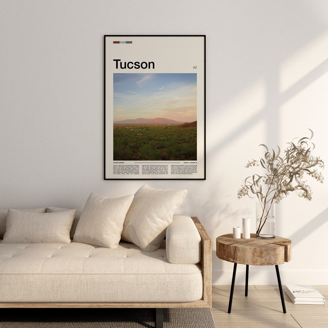Tucson Arizona Sonoran Desert Saguaro Vista Photography Poster - Image 3