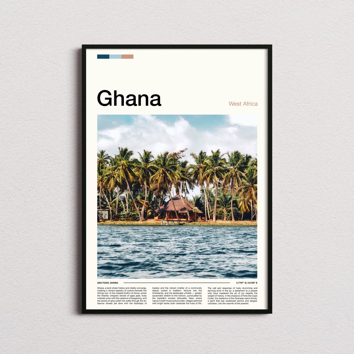 Ghana Print Ghana Poster Ghana Wall Art Ghana Art Print Ghana Photo Travel Poster Traveler Christmas Gift