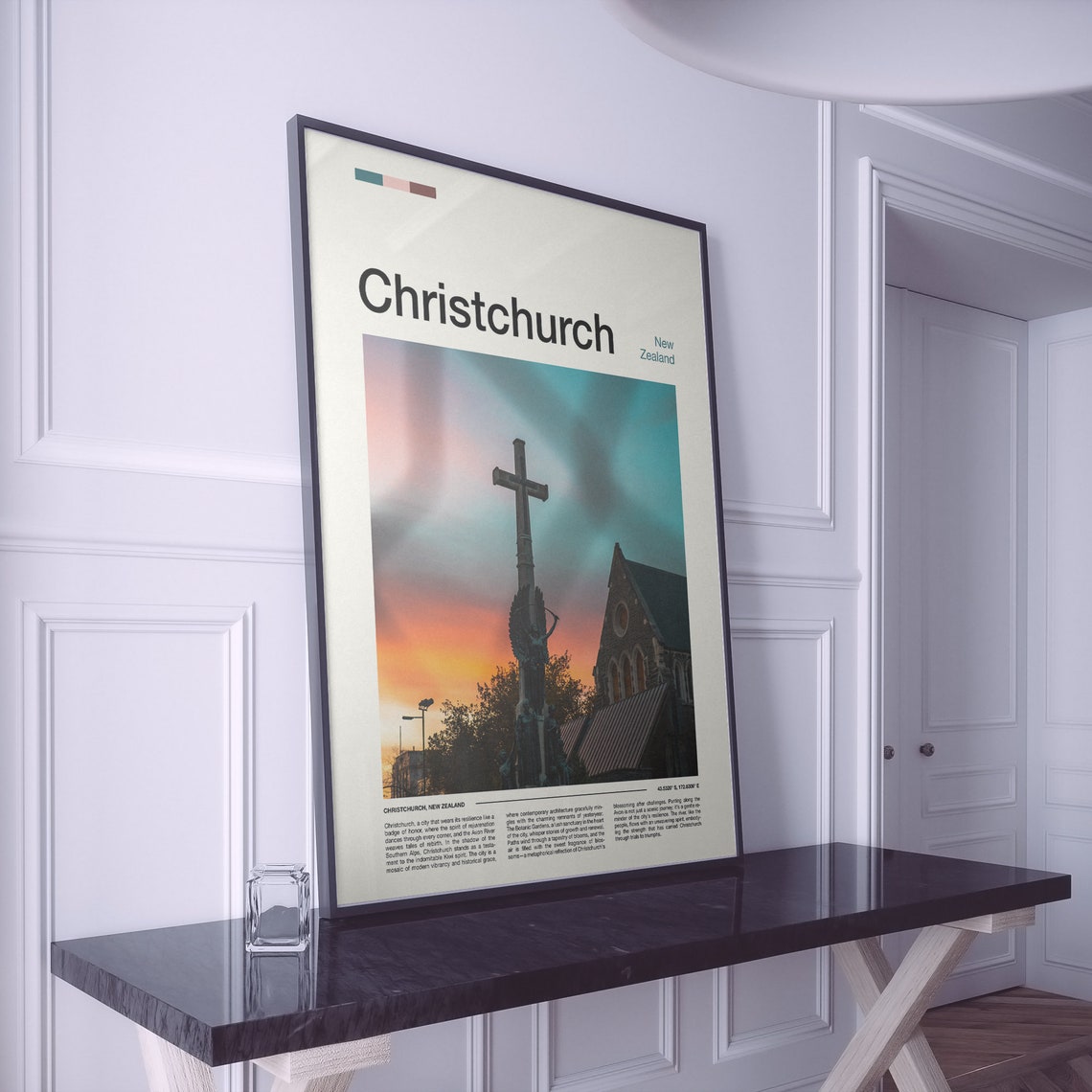 Christchurch Print Christchurch Poster Christchurch Wall Art New Zealand Art Print Christchurch Photo Travel Poster Traveler Gifts - Image 2