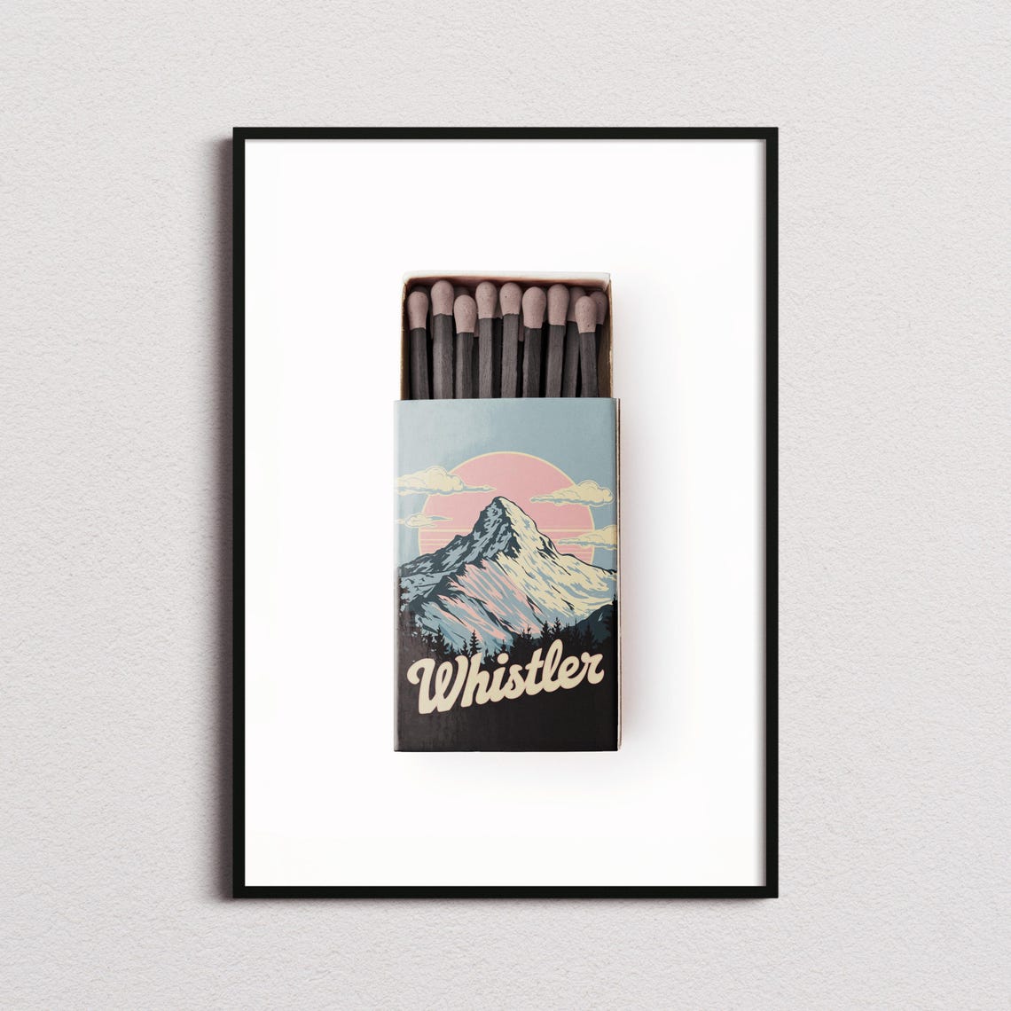 Whistler Matchbox Print Whistler Print Whistler Poster Whistler Wall Art Whistler Art Print Whistler Gifts