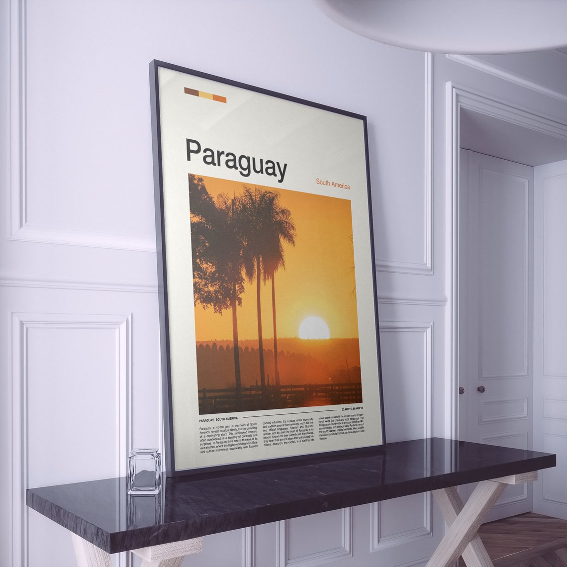 Paraguay Print Paraguay Poster Paraguay Wall Art Paraguay Art Print Paraguay Photo Paraguay Gifts Travel Poster Traveler Gifts - Image 2