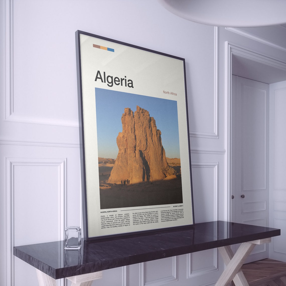 Algeria Sahara Desert Sandstone Rock Formation Photography Poster - Image 2