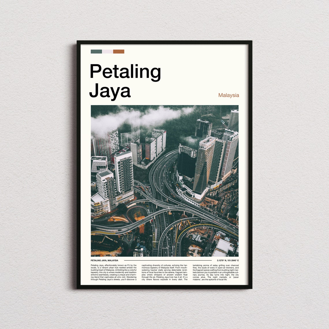 Petaling Jaya Print Petaling Jaya Poster Petaling Jaya Wall Art Malaysia Art Print Petaling Jaya Photo