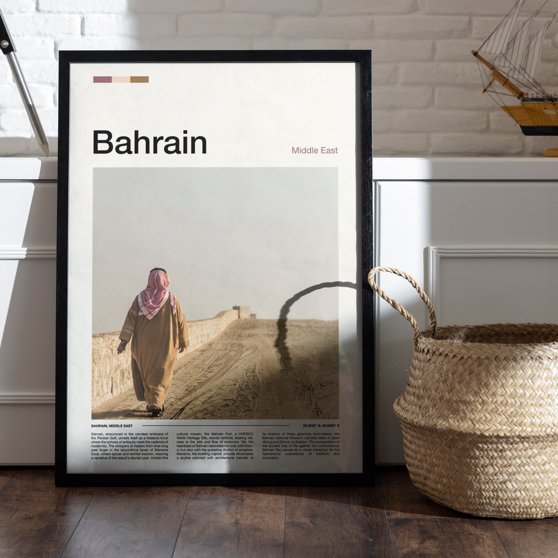 Bahrain Print Bahrain Poster Bahrain Wall Art Bahrain Art Print Bahrain Photo Traveler Gifts Travel Poster - Image 5