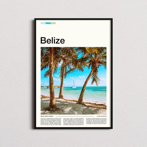 Belize Print Belize Poster Belize Wall Art Belize Art Print Belize Photo
