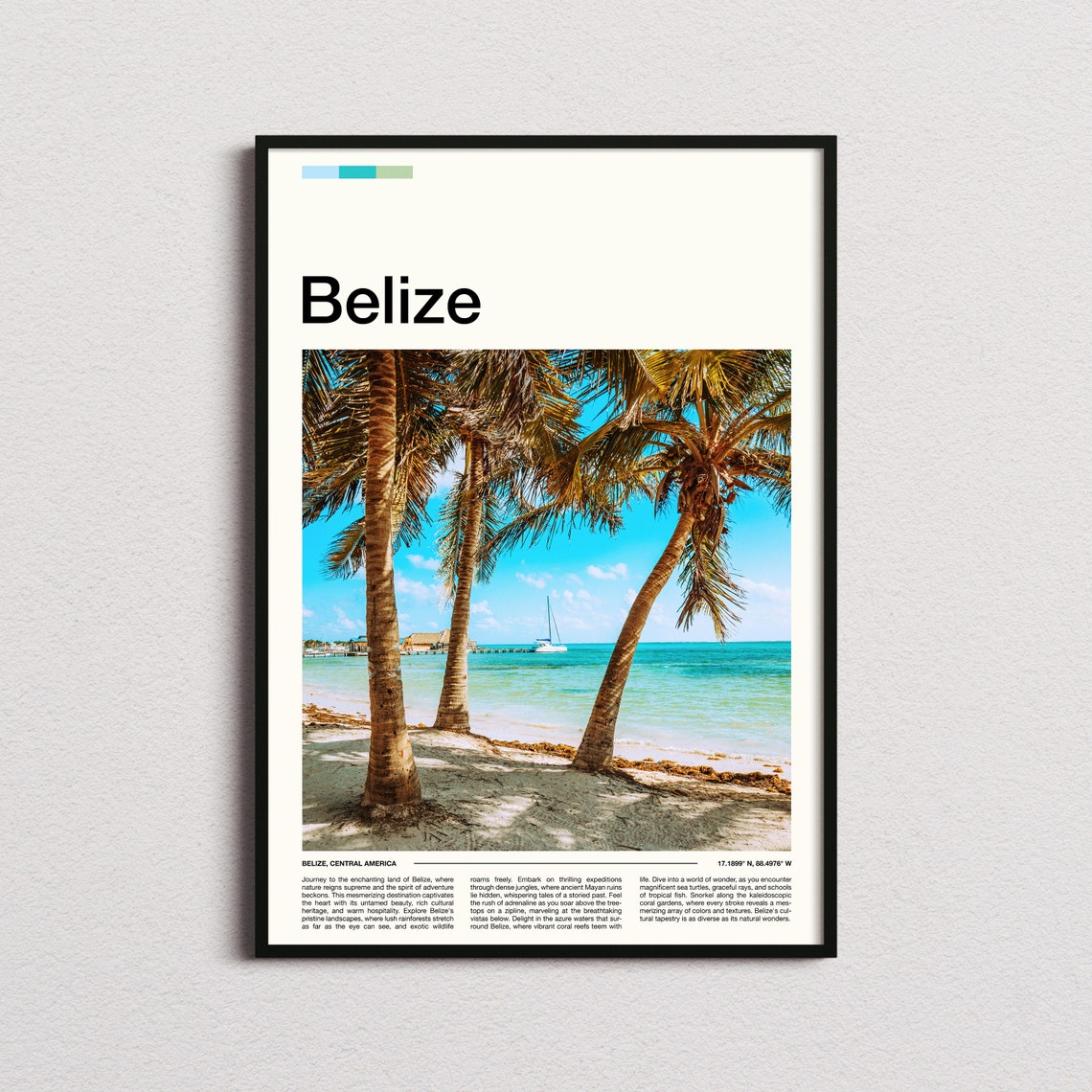Belize Print Belize Poster Belize Wall Art Belize Art Print Belize Photo