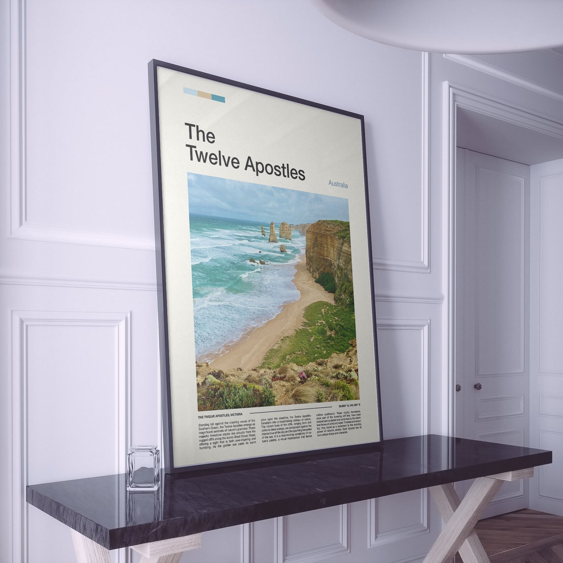 The Twelve Apostles Australia Limestone Sea Stacks Golden Beach Poster - Image 3