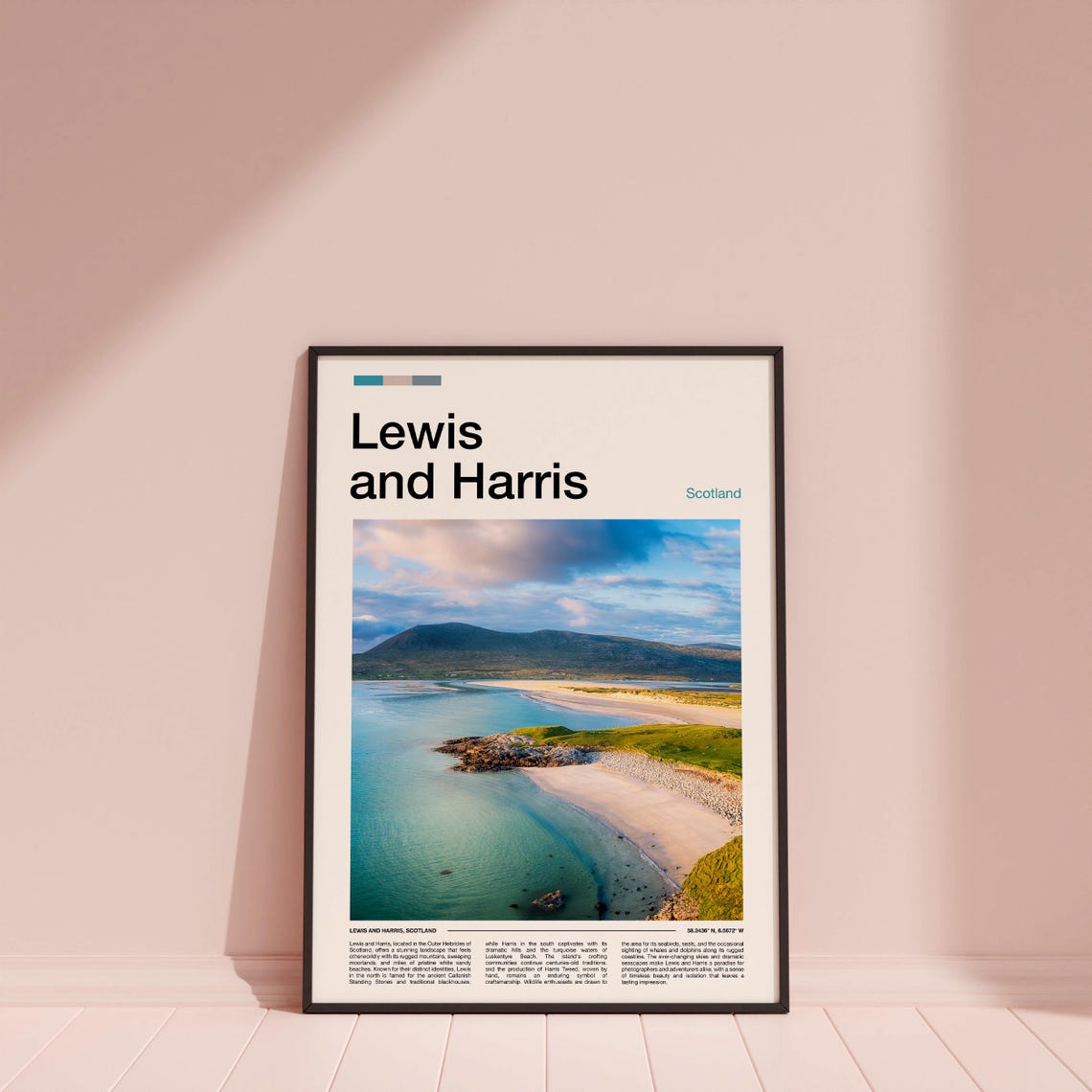 Lewis and Harris Scotland Turquoise Beach Coast Photography Poster - Image 5