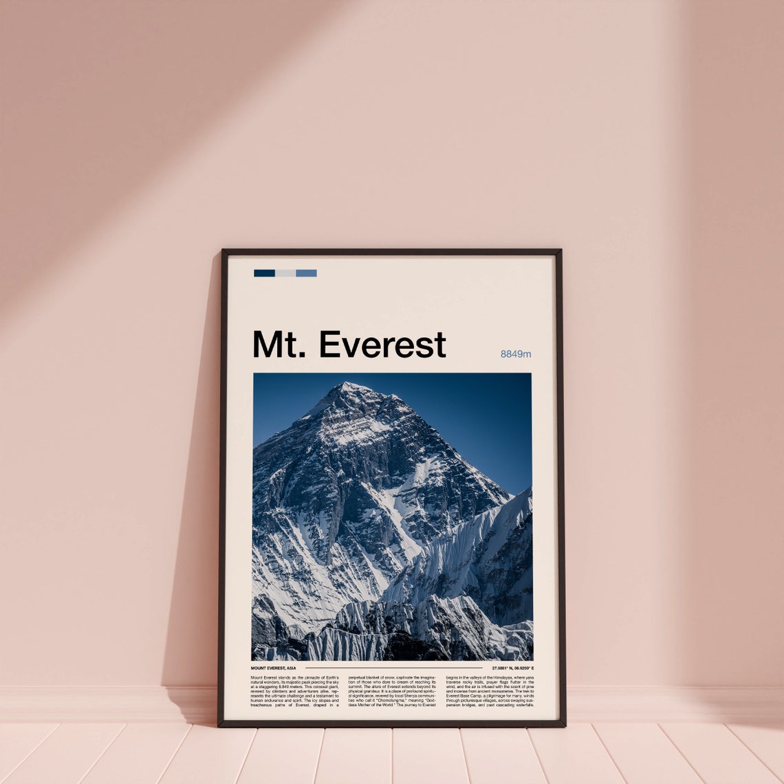 Mt Everest Print Mt Everest Poster Mt Everest Wall Art Mt Everest Art Print Mt Everest Photo Mountain Climbing Gifts Hiker Gifts - Image 3