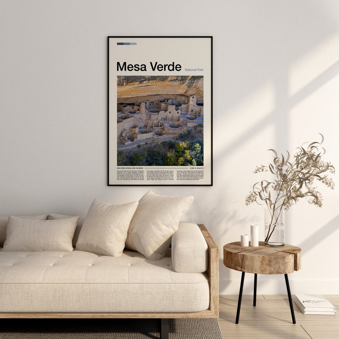 Mesa Verde National Park Cliff Palace Ruins Colorado Travel Poster - Image 3