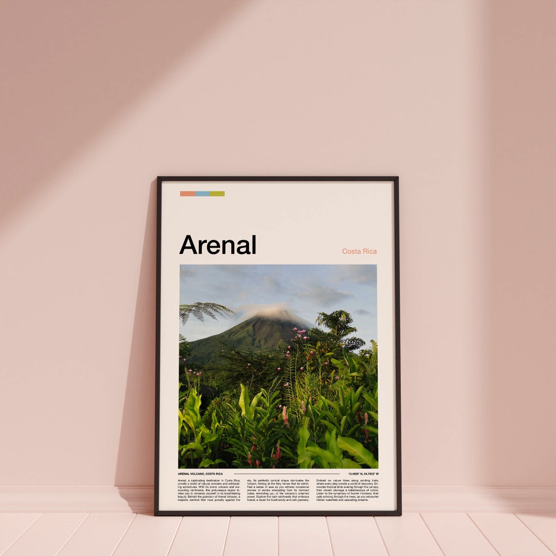 Arenal Volcano Costa Rica Print Arenal Poster Arenal Wall Art Arenal Art Print Arenal Photo - Image 4