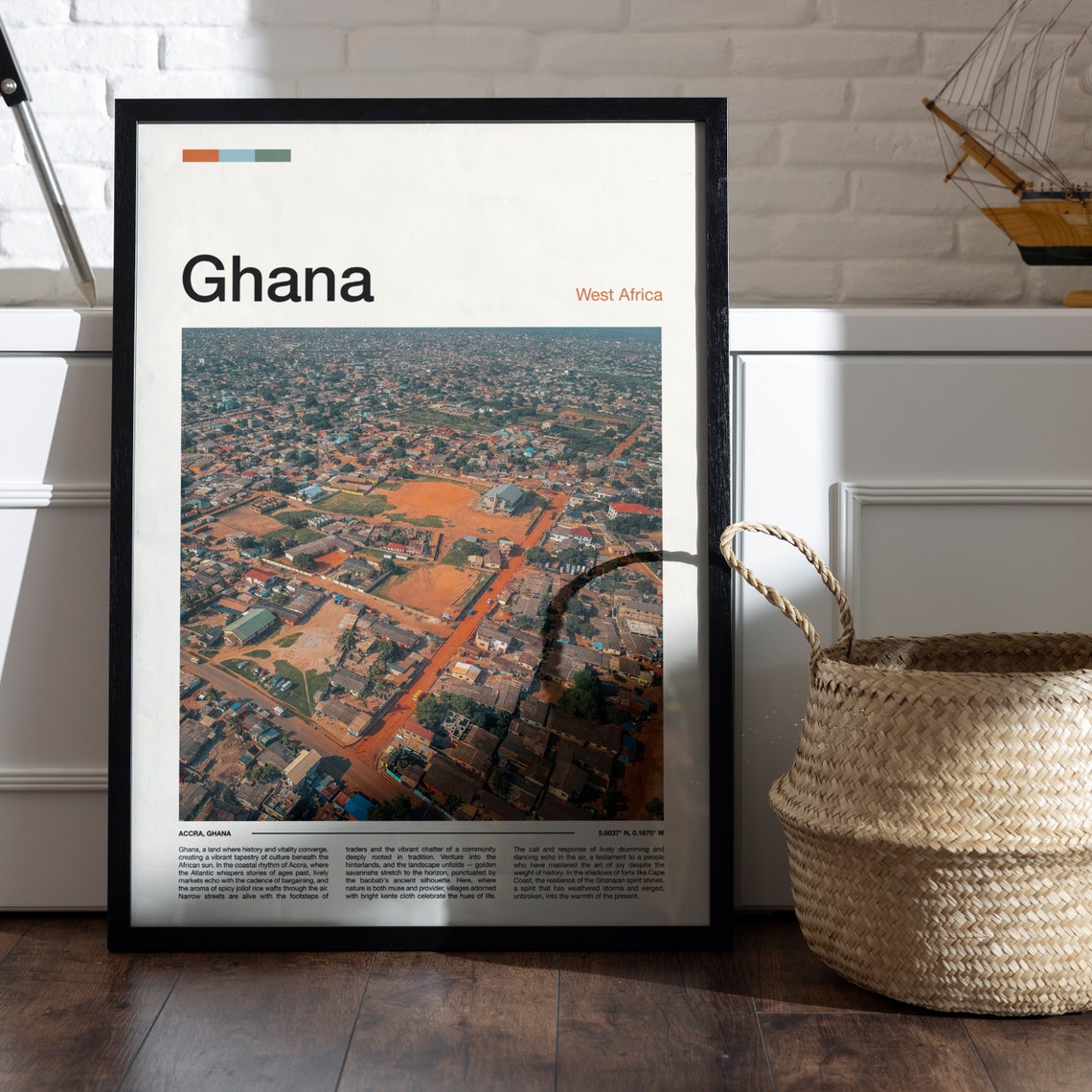 Ghana Print Ghana Poster Ghana Wall Art Ghana Art Print Ghana Photo Travel Poster Traveler Christmas Gift - Image 5