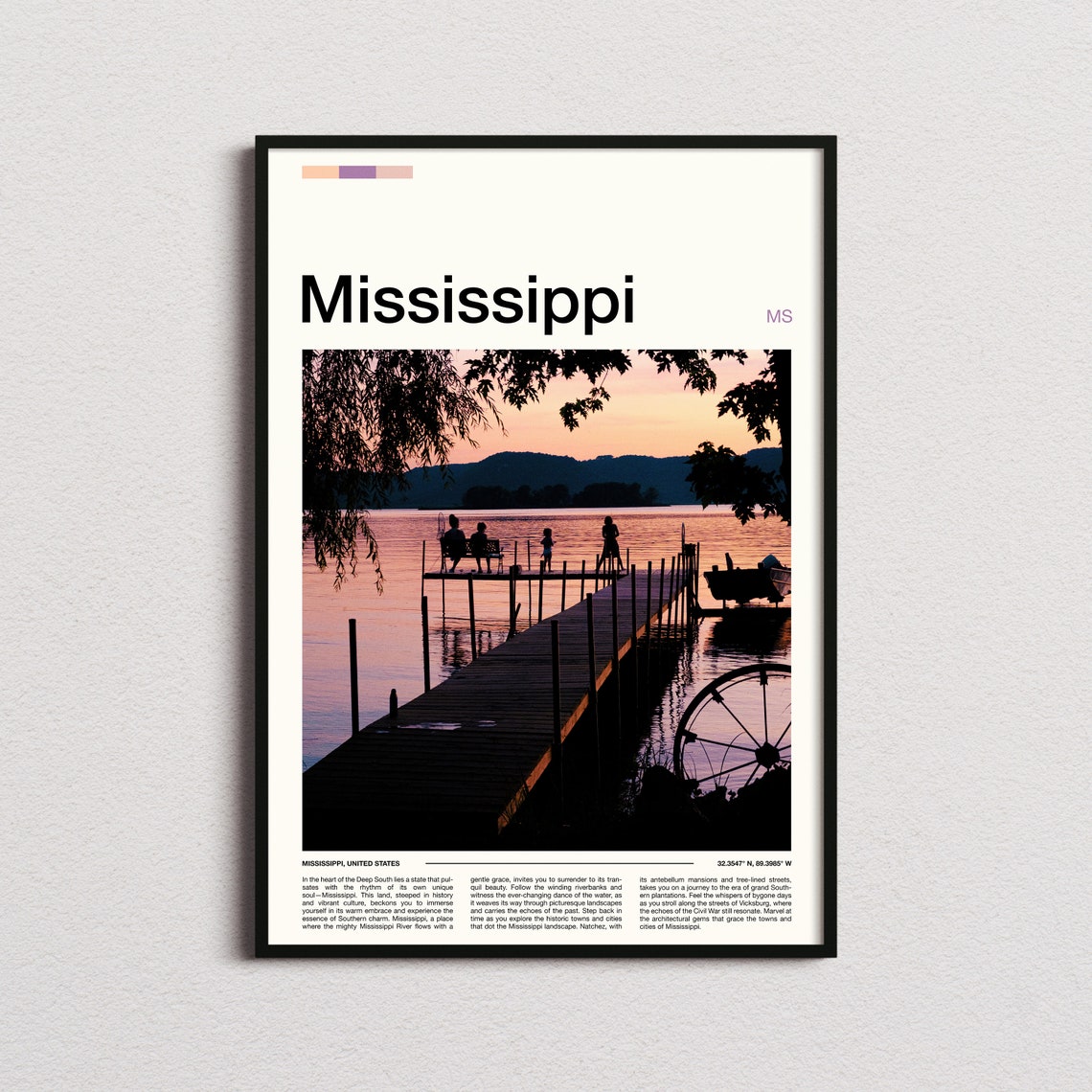 Mississippi Print Mississippi Poster Mississippi Wall Art Mississippi Art Print Mississippi Photo
