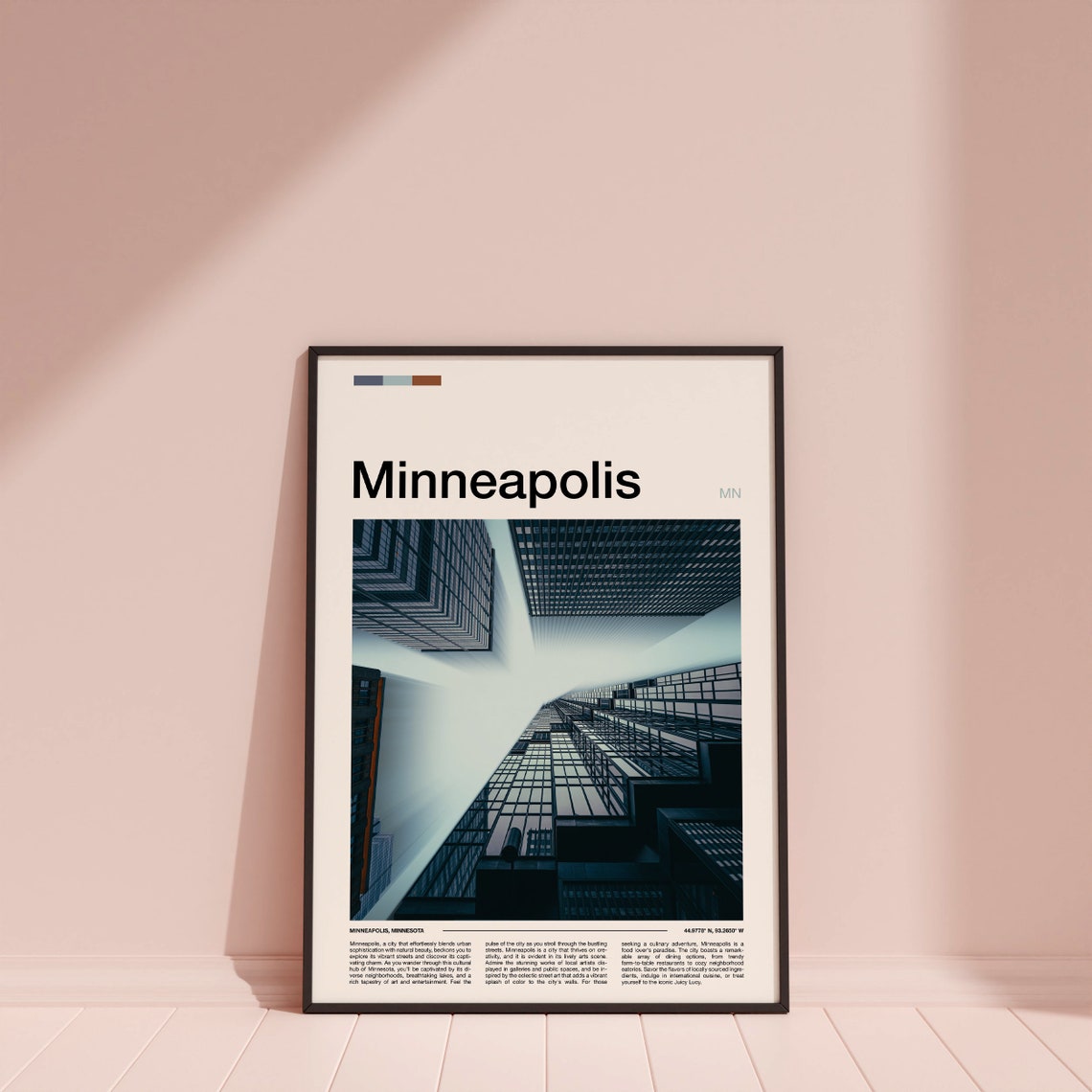Minneapolis Minnesota Towering Skyscrapers Upward Photo Poster - Image 4