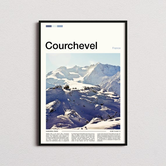 Courchevel Print Courchevel Poster Courchevel Wall Art France Art Print Courchevel Photo Ski Resort Print Skiing Prints