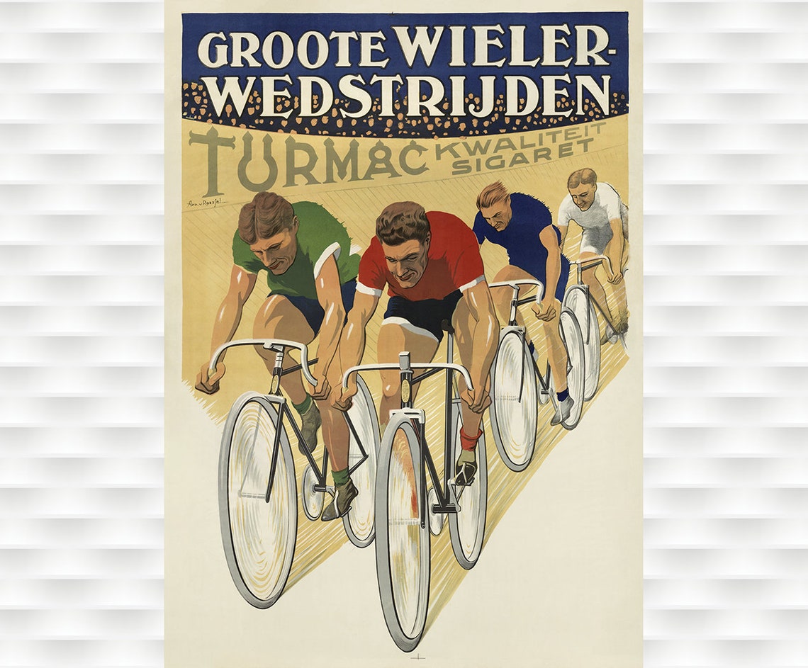 Groote Wielerwedstrijden Turmac Dutch Velodrome Racing Poster