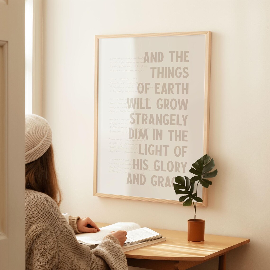 Turn Your Eyes Upon Jesus Christian Hymn Art Print - Image 3