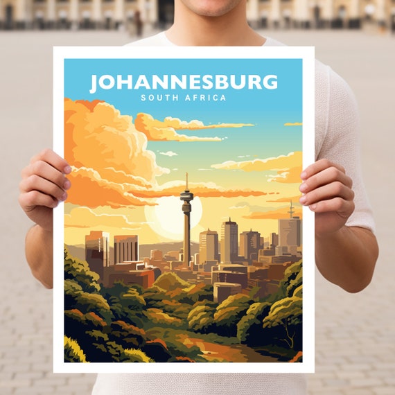 Johannesburg South Africa Travel Wall Art Poster Print