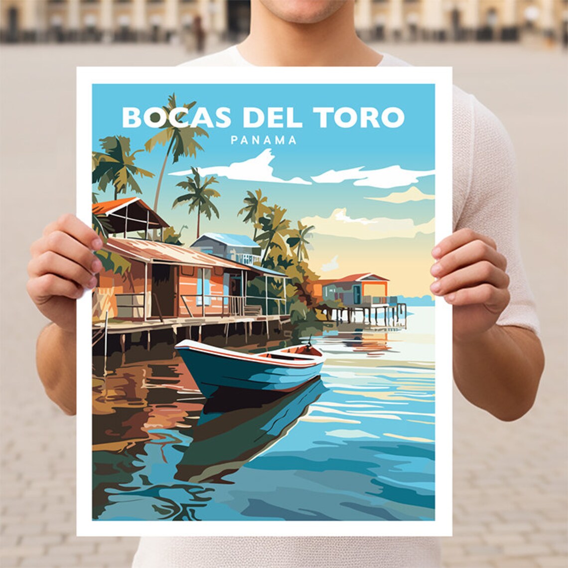 Bocas Del Toro Panama Bocas Town Travel Poster