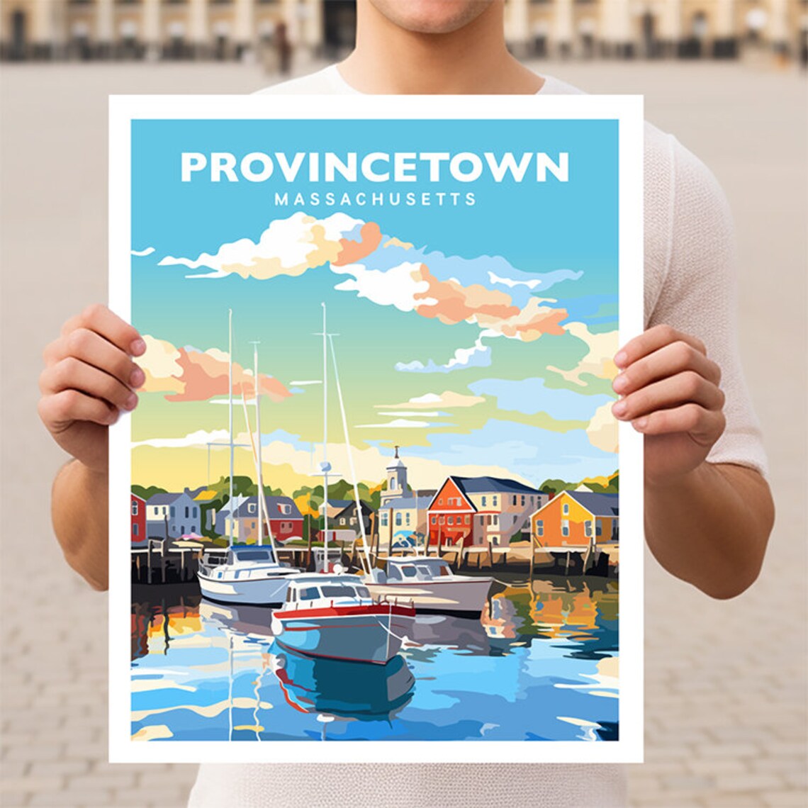 Provincetown Massachusetts Cape Cod Travel Poster
