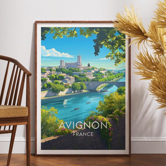 Avignon Travel Poster, France Wall Art